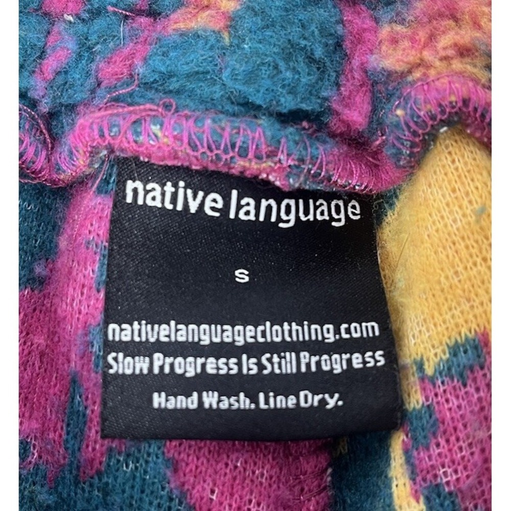 Native Language Co. Animal Camo Sherpa Shorts Multicolor Size Small - Picture 4 of 5